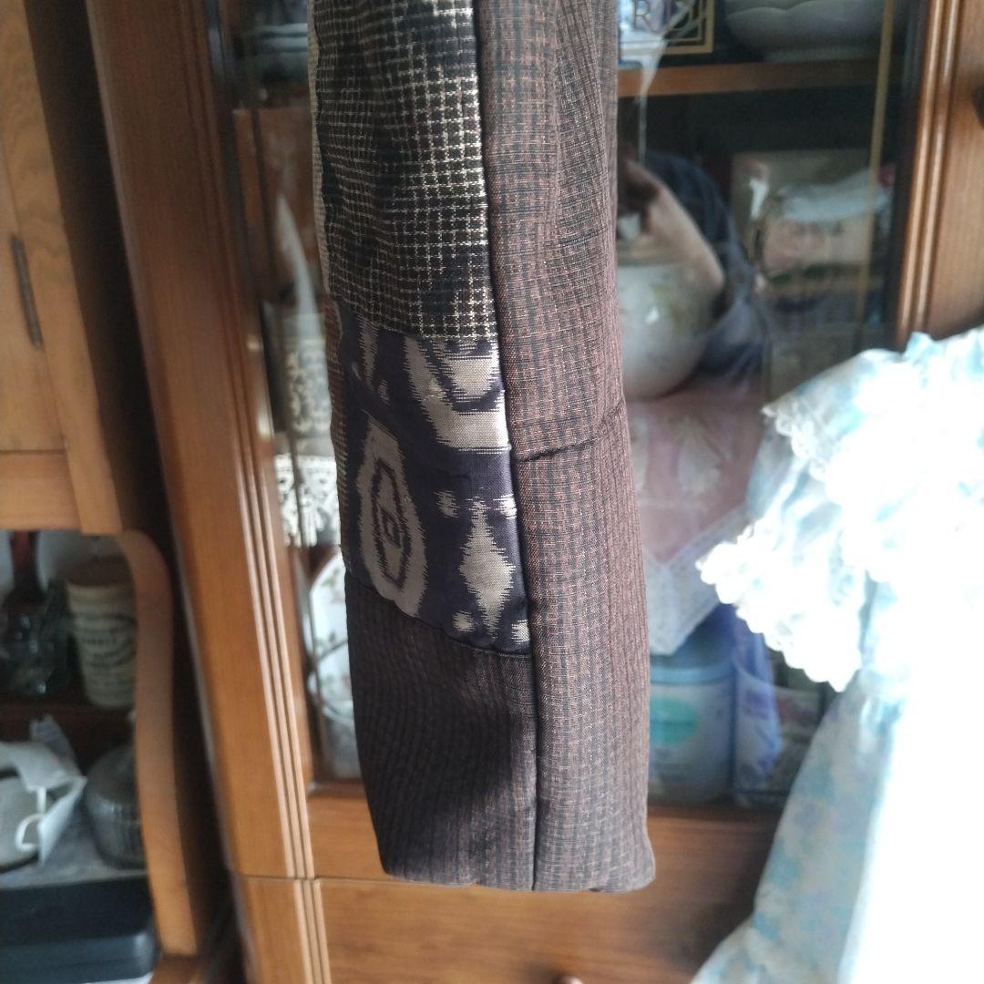 ハンドメイド　バッグ　パッチワークデザイン 　着物　古布
