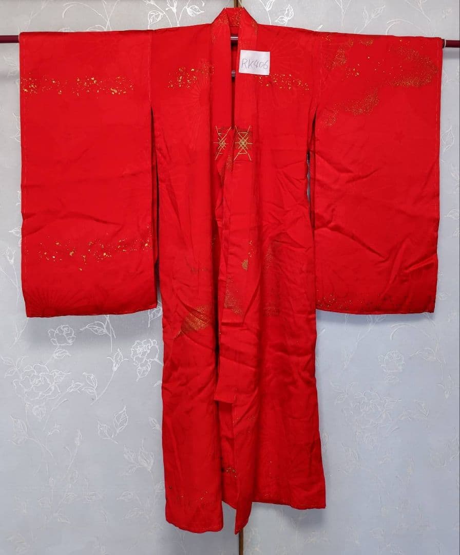 RK406アンティーク子供着物着丈93センチ裄丈40センチ3歳前後用綺麗美品正絹