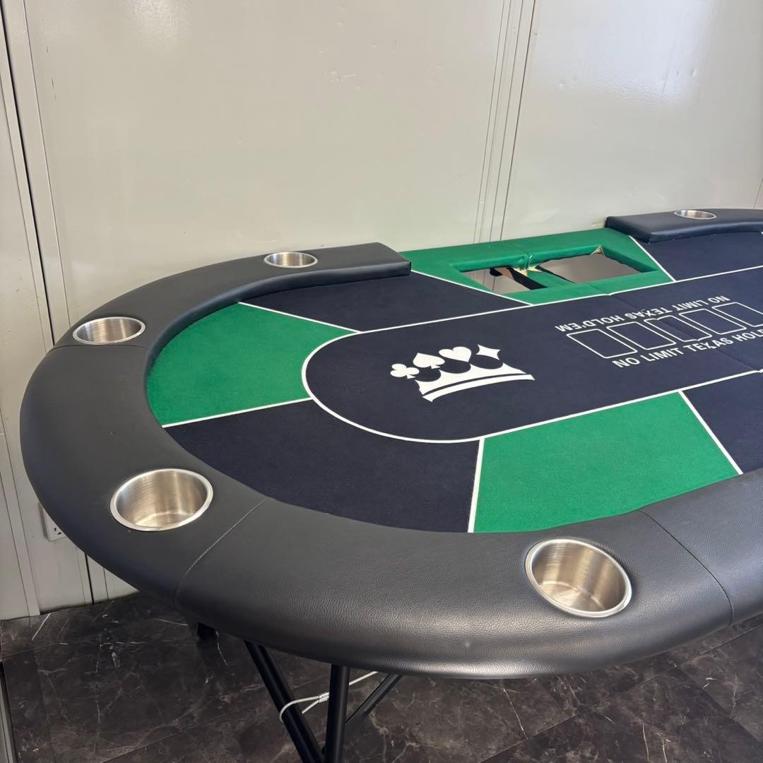 ◯送料込！設置対応◎ チップ付ノーリミットテキサスホールデム ポーカーテーブル
