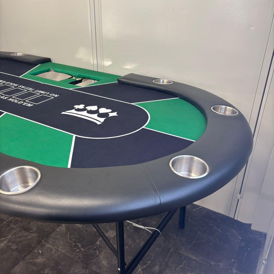 ◯送料込！設置対応◎ チップ付ノーリミットテキサスホールデム ポーカーテーブル
