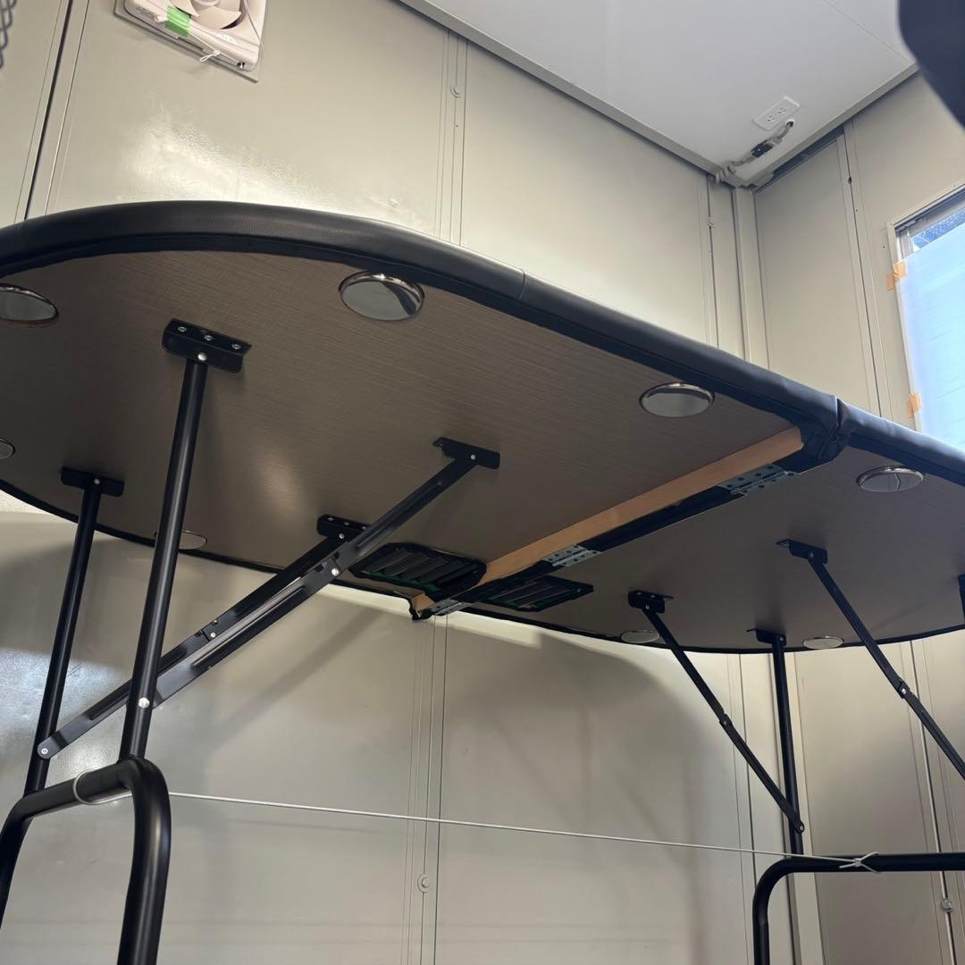 ◯送料込！設置対応◎ チップ付ノーリミットテキサスホールデム ポーカーテーブル