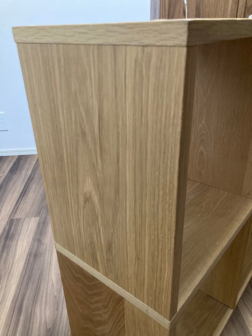 無印良品　スタッキングシェルフ　オーク材