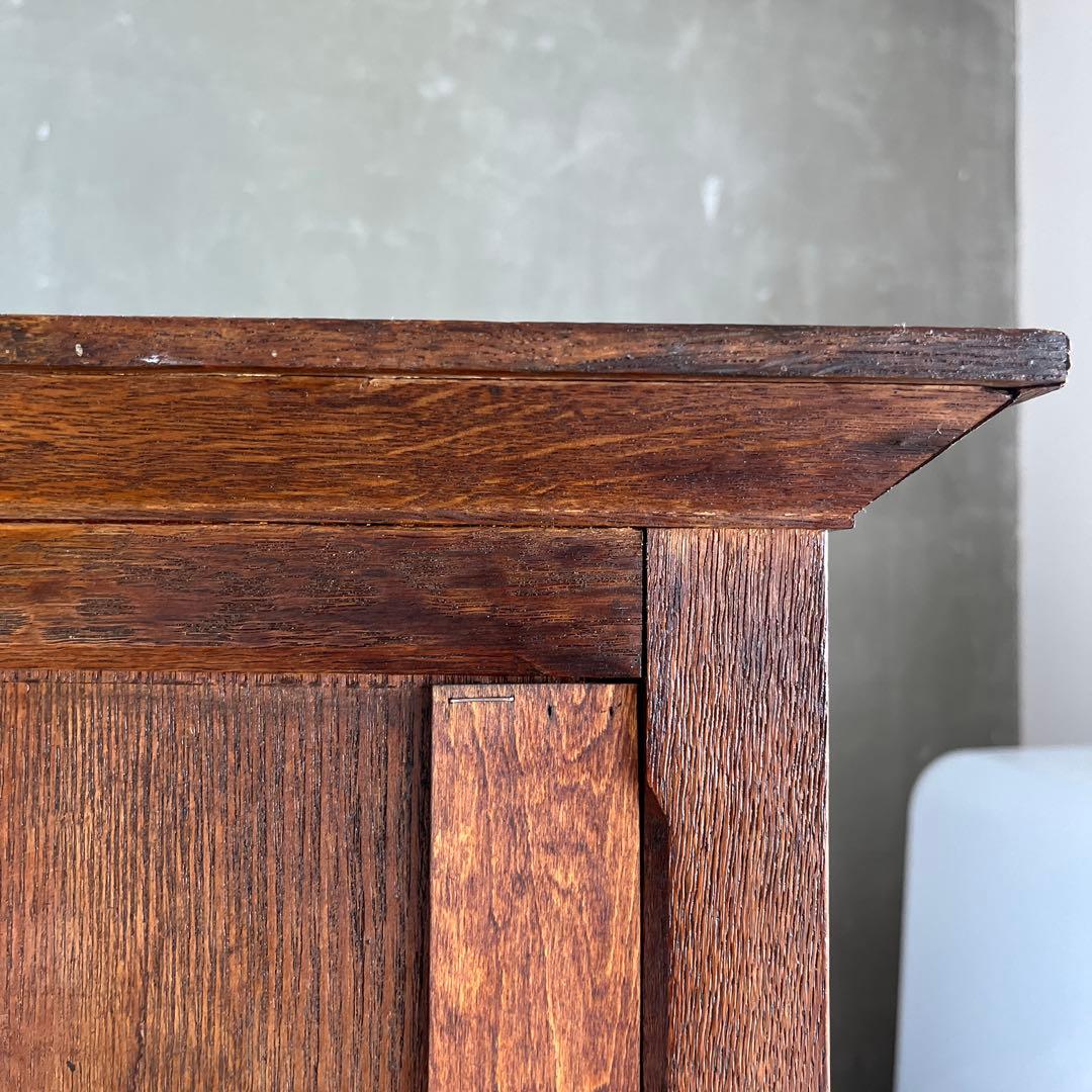 ガラス棚　食器棚　アンティーク