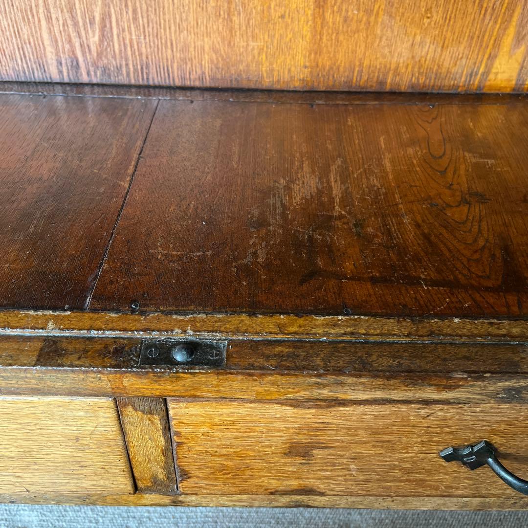 ガラス棚　食器棚　アンティーク