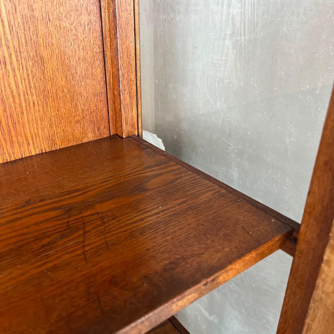 ガラス棚　食器棚　アンティーク