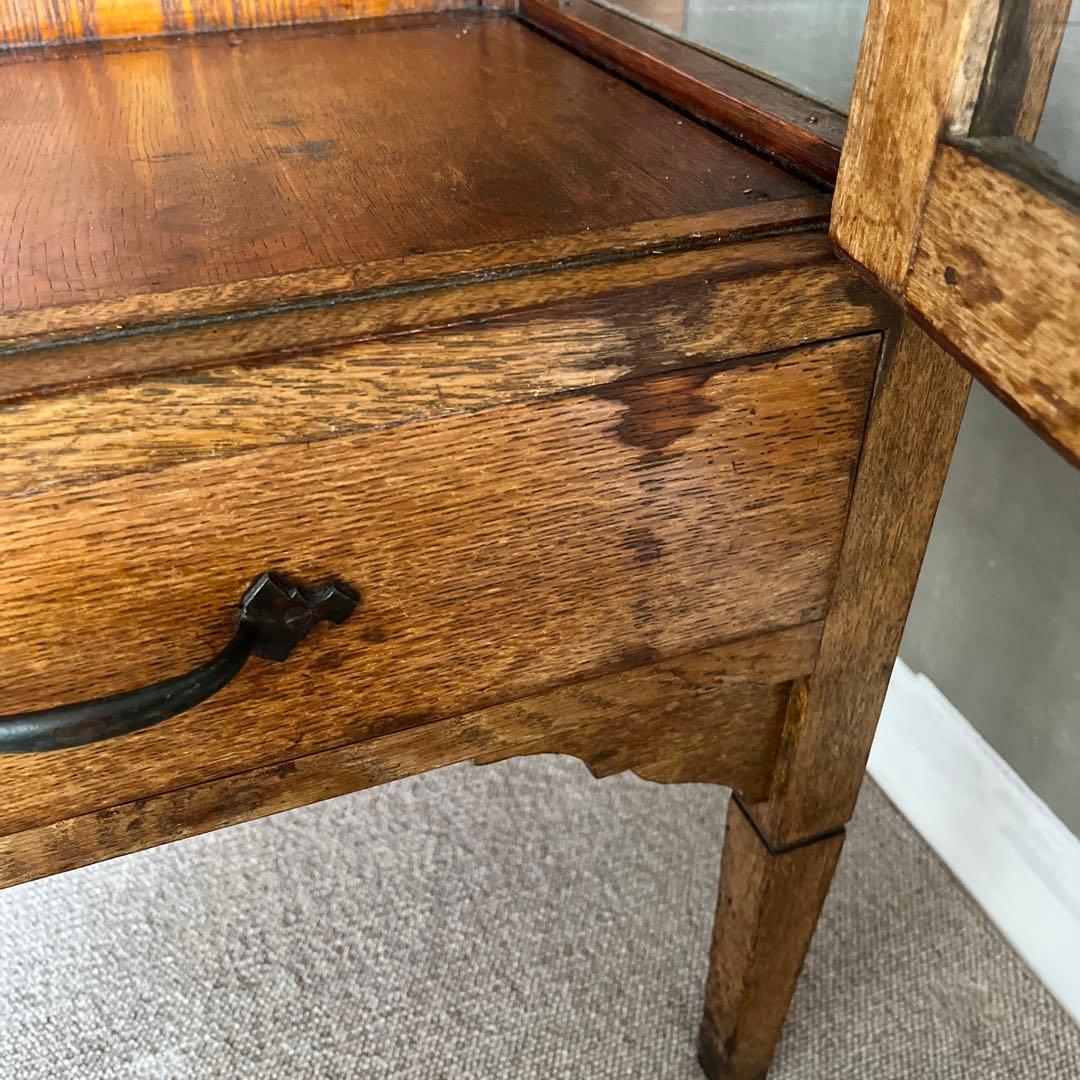 ガラス棚　食器棚　アンティーク