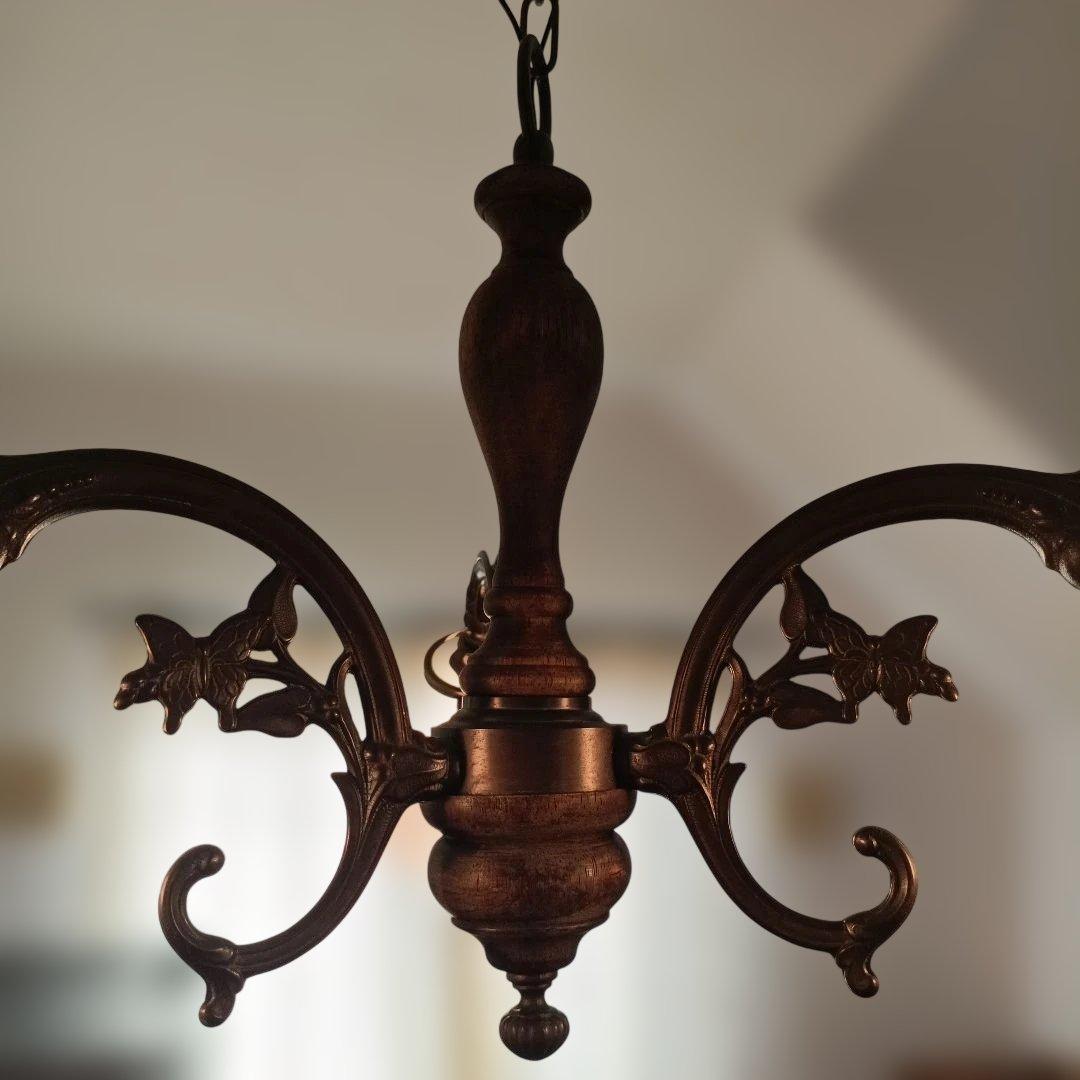 3灯シャンデリア照明　アンティーク調　 Sunyow サンヨウ