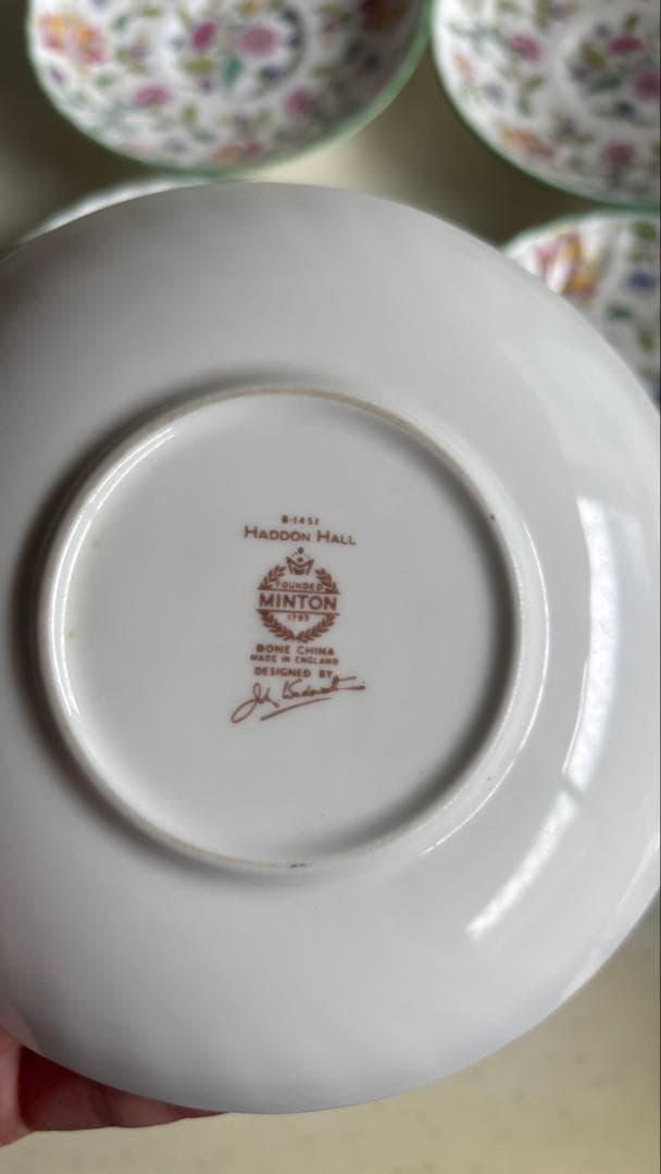 MINTON 5セット カップ&ソーサー 中皿