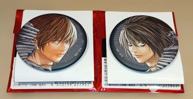 DEATHNOTE ポップアップ 缶バッジ 夜神月 L 2点セット - メルカリ