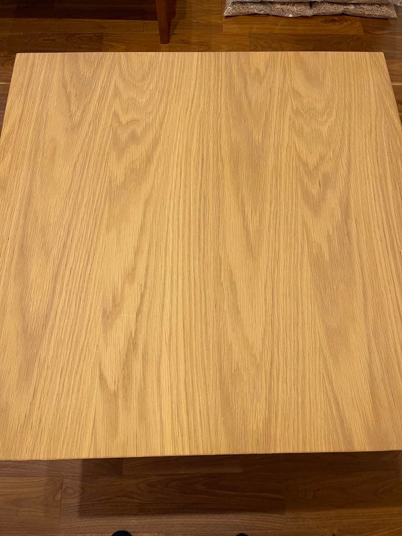 無印良品　天然木　テーブル 正方形 ナチュラル シンプル　オーク材　80×80