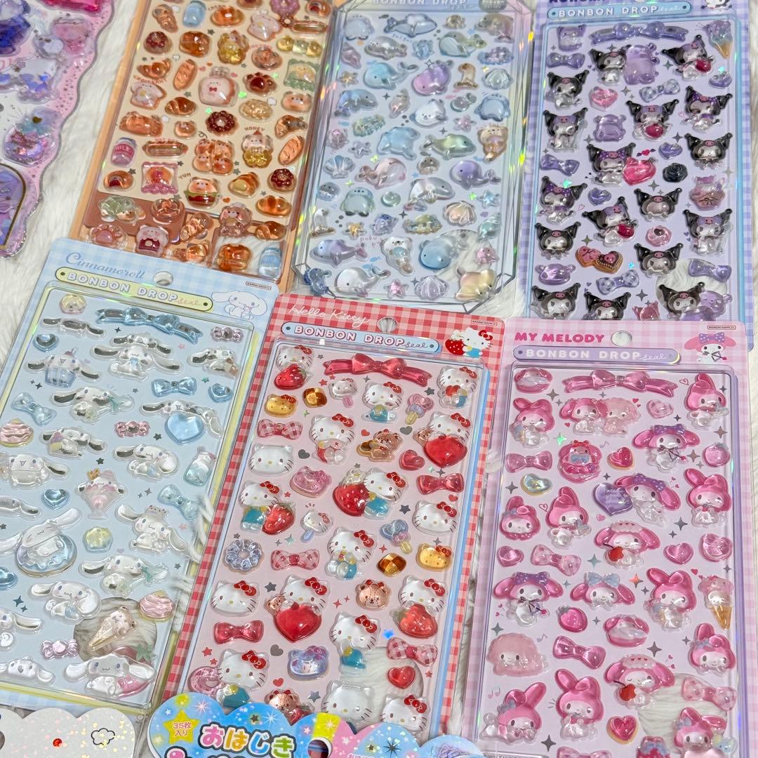 ボンボンドロップ シール ウォーターシール おはじきシール - メルカリ