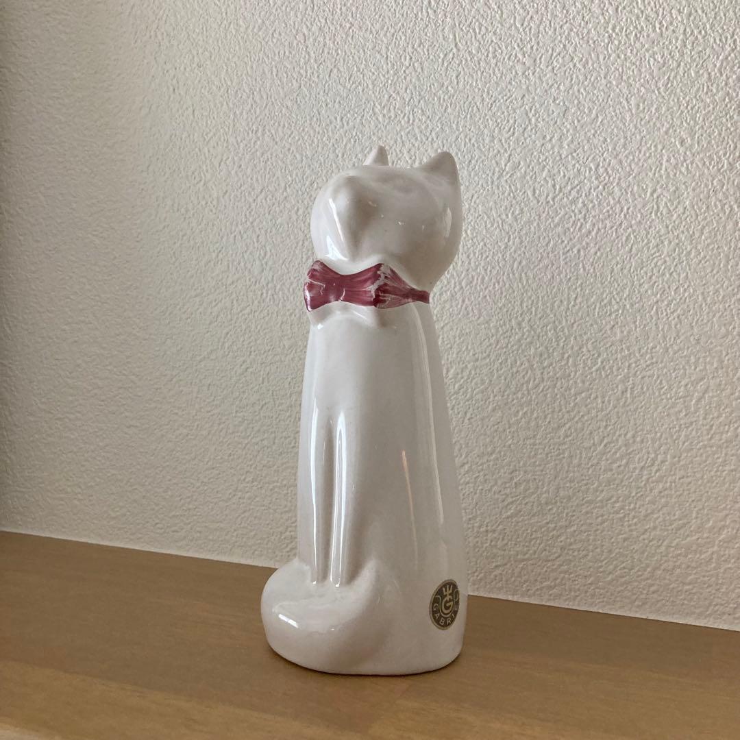 北欧ヴィンテージ　希少　ガブリエル　Gabriel　おすわり猫さんの陶製オブジェ