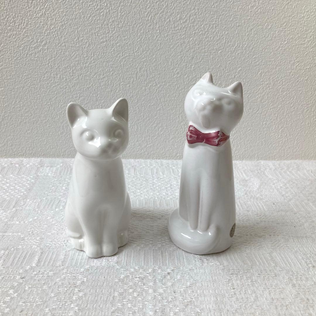 北欧ヴィンテージ　希少　ガブリエル　Gabriel　おすわり猫さんの陶製オブジェ