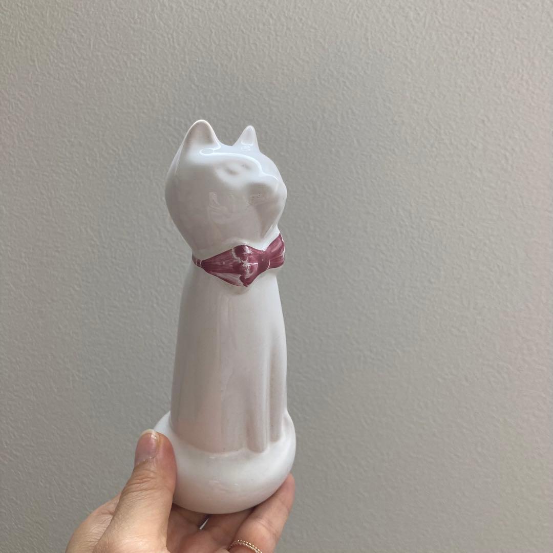 北欧ヴィンテージ　希少　ガブリエル　Gabriel　おすわり猫さんの陶製オブジェ