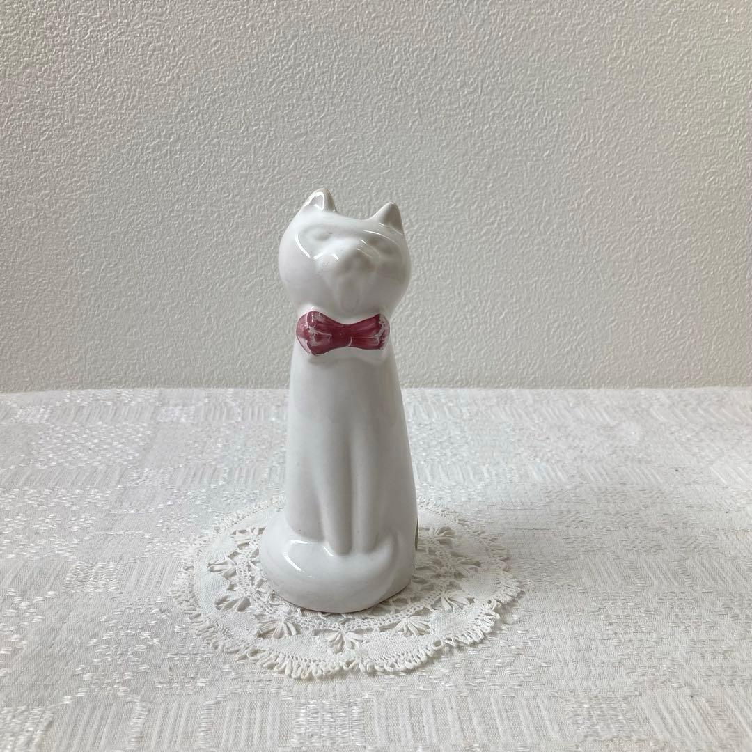 北欧ヴィンテージ　希少　ガブリエル　Gabriel　おすわり猫さんの陶製オブジェ