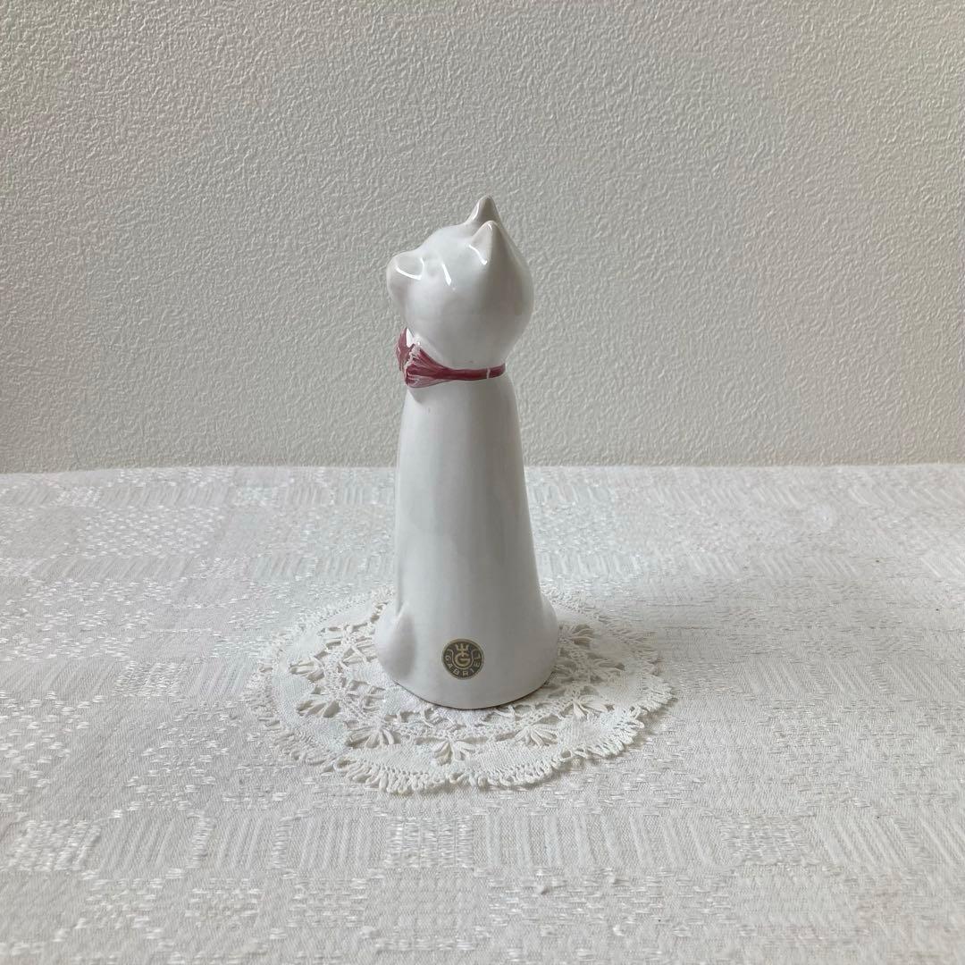 北欧ヴィンテージ　希少　ガブリエル　Gabriel　おすわり猫さんの陶製オブジェ