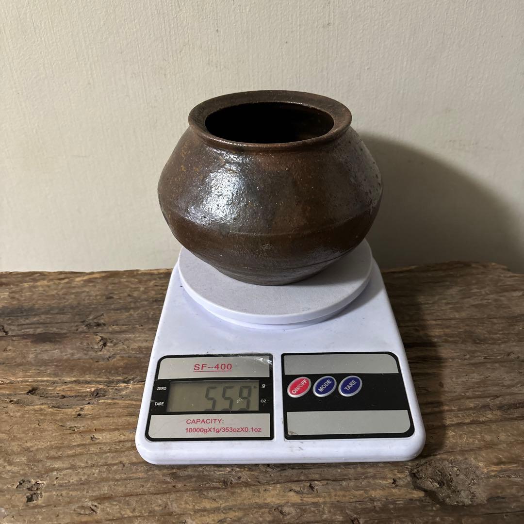 李朝 壺 オンギ 韓国アンティーク その23検：骨董アンティーク.花器