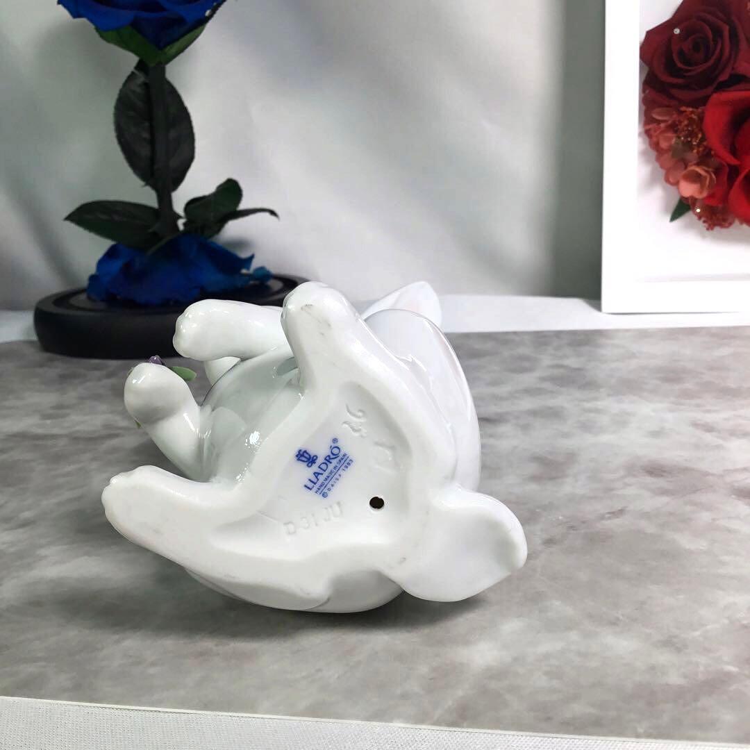 リヤドロ LLADRO 花飾りの白うさぎ フラワー ラビット ROEN joy