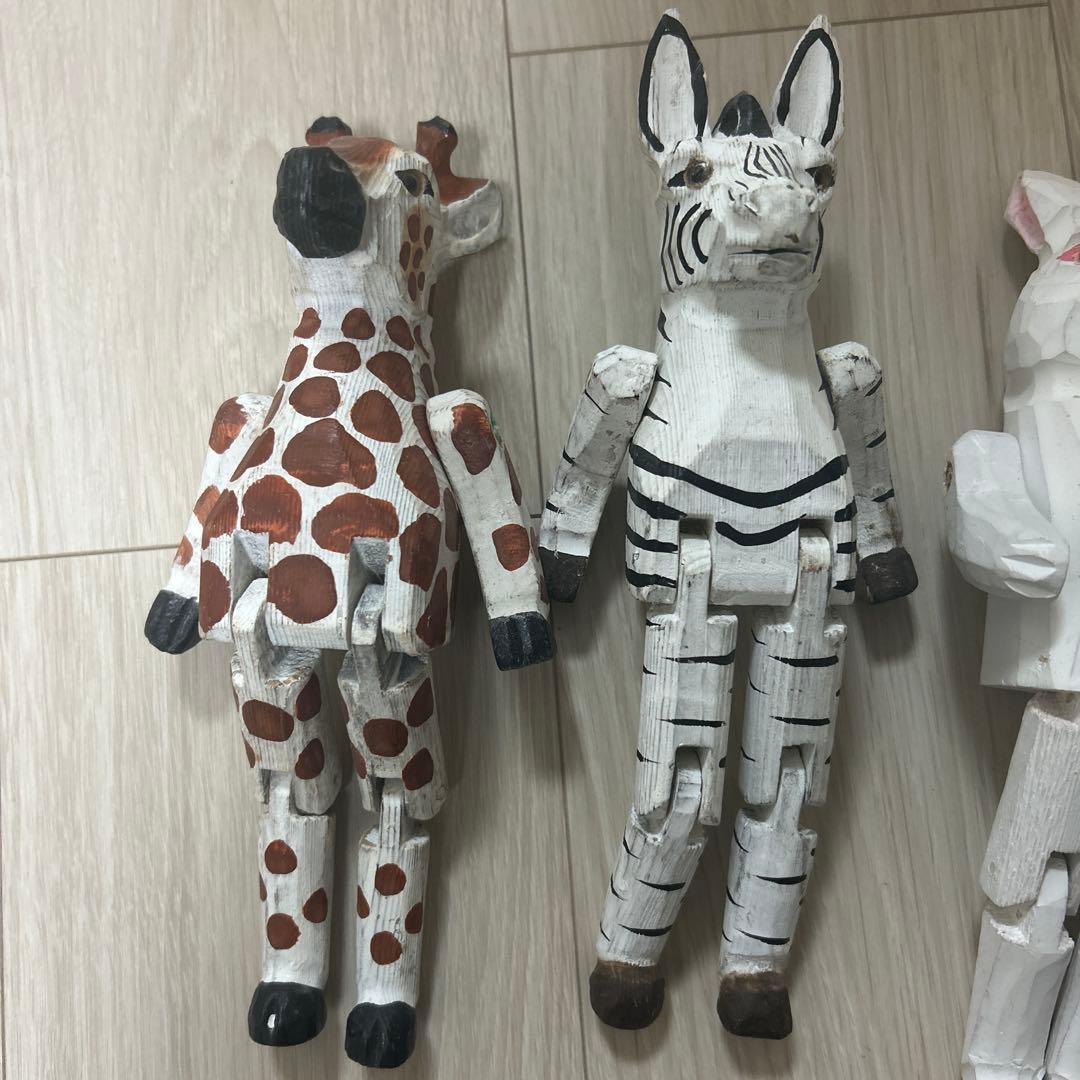 ウッドアニマルトイ　6体セット売り