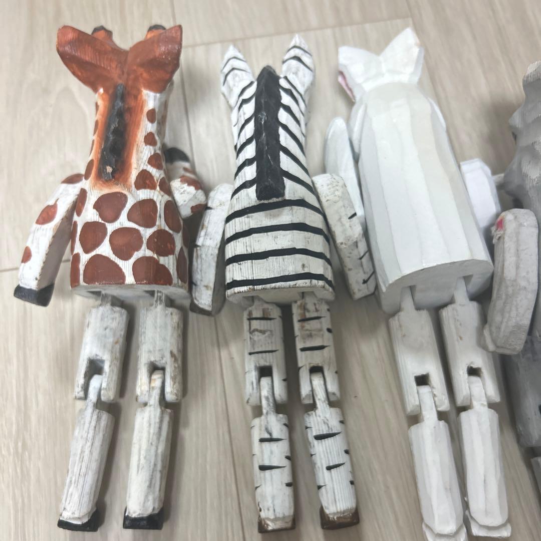 ウッドアニマルトイ　6体セット売り
