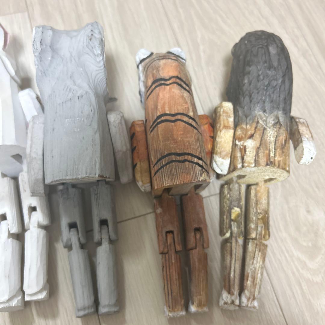 ウッドアニマルトイ　6体セット売り