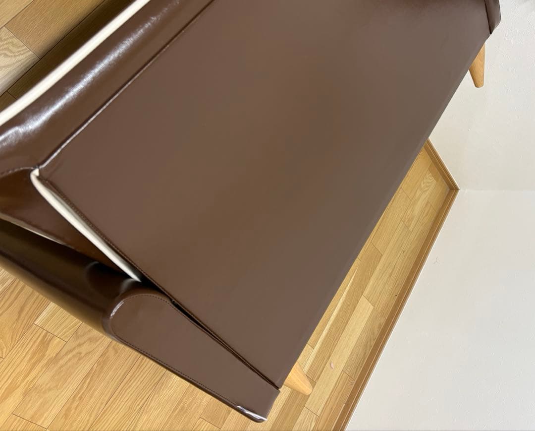 直接引取限定！ITOH FURNITURE INC.ブラウン二人掛けソファ