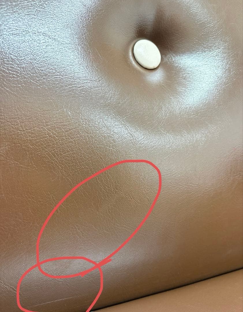 直接引取限定！ITOH FURNITURE INC.ブラウン二人掛けソファ