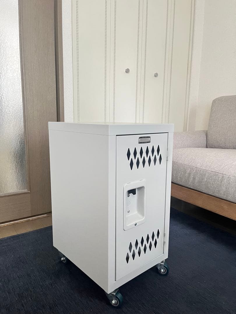 【美品】スチールチェスト キャスター付き アイボリー TPN-40IV