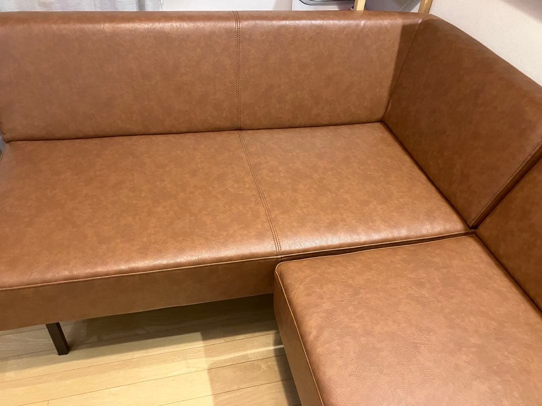 関家具　クラッシュゲート　ダイニングソファ　ソファ　L字ソフア