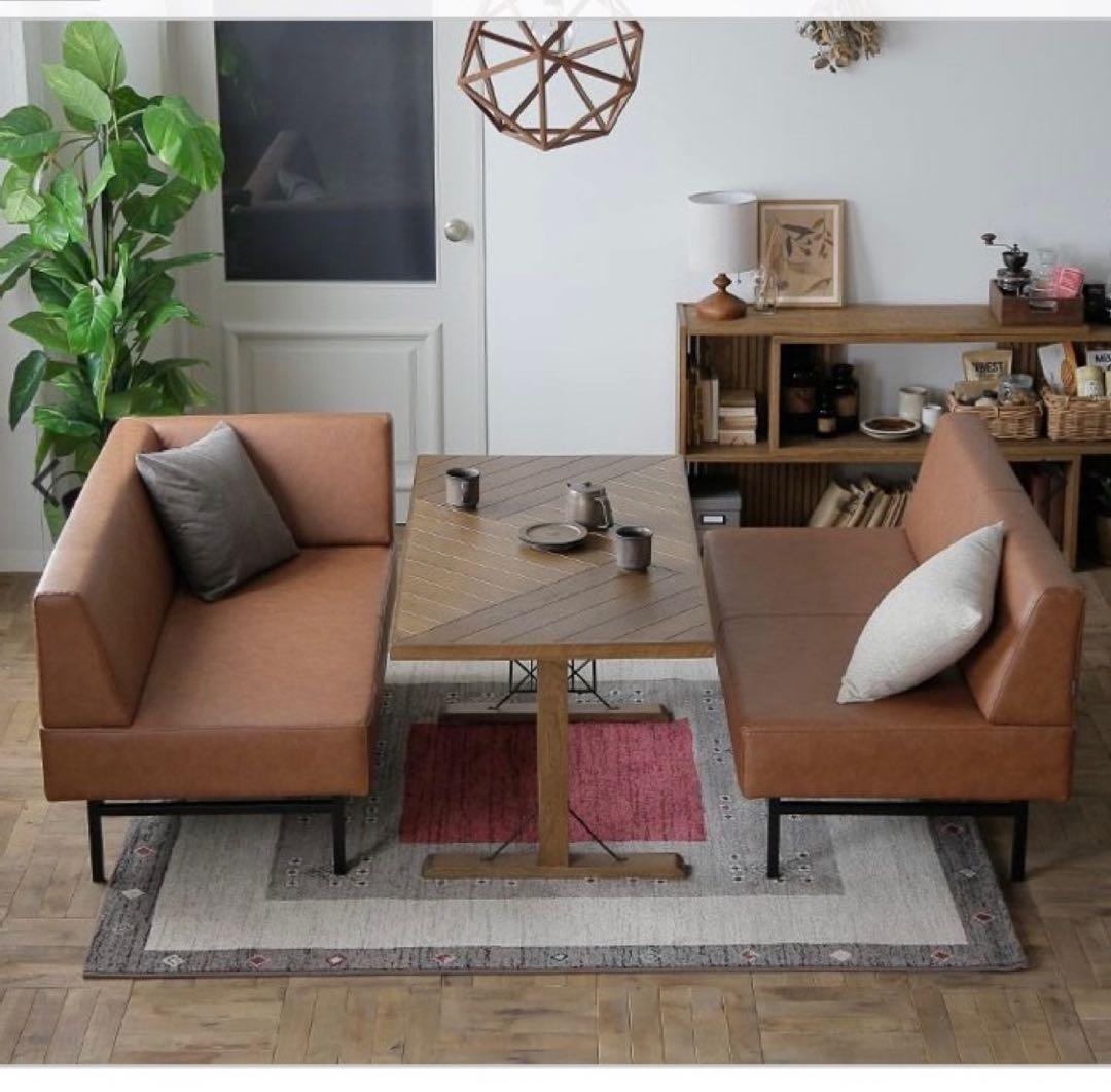 関家具　クラッシュゲート　ダイニングソファ　ソファ　L字ソフア