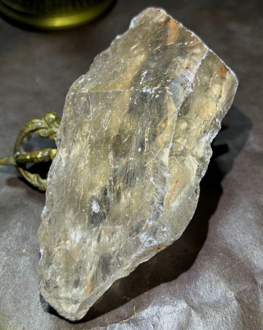 ☆別格高級品！福徳大黒秘宝①！極美！スモーキー　ルチル　水晶　原石　クラスター