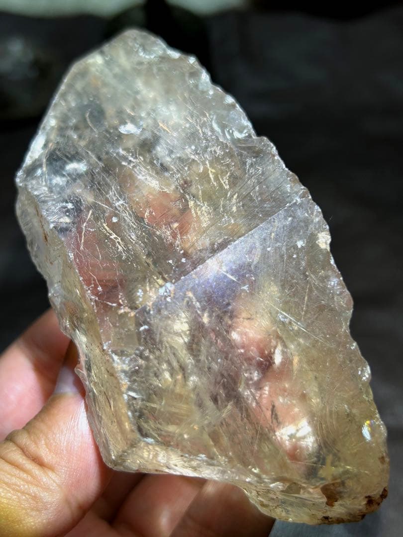 ☆別格高級品！福徳大黒秘宝①！極美！スモーキー　ルチル　水晶　原石　クラスター