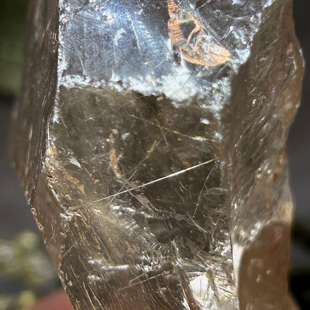 ☆別格高級品！福徳大黒秘宝①！極美！スモーキー　ルチル　水晶　原石　クラスター