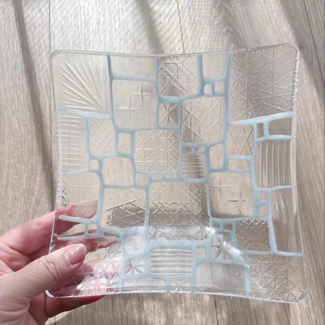 ✓本日2月23日限定出品【希少】サブロウガラス スクエア 深皿 - メルカリ