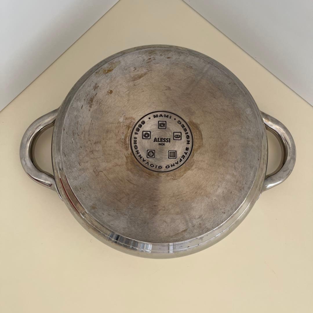 ALESSI　アレッシィ　mami　浅型　両手鍋　24cm 蓋付き
