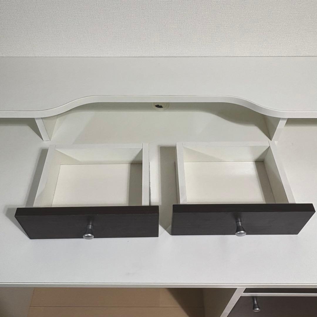 ニトリ 勉強机 学習机 ホワイト 白 美品