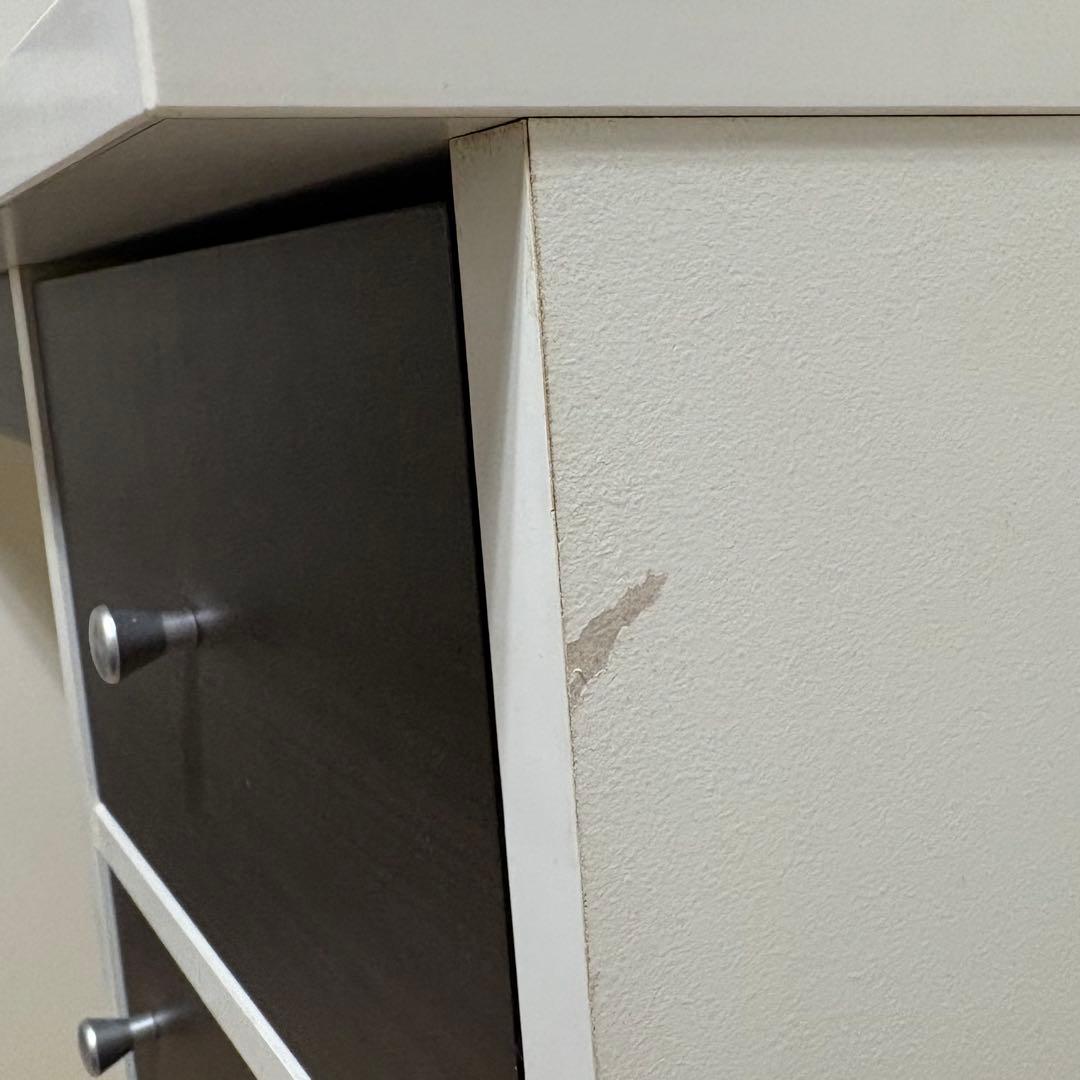 ニトリ 勉強机 学習机 ホワイト 白 美品