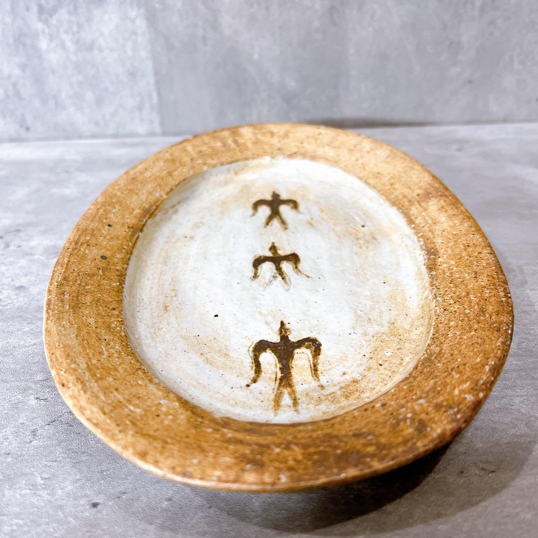 『一点物 【鳥】』石原稔久 Ishihara 皿 オーバル 21cm