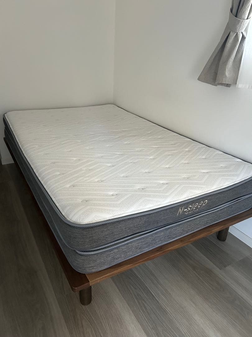 木製ベッドフレーム セミダブル ウォールナット