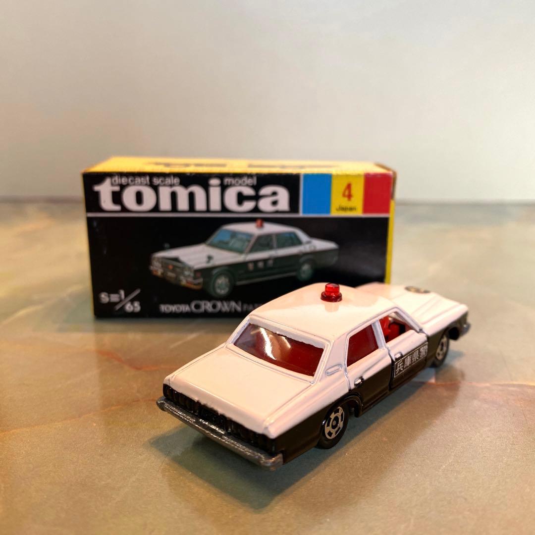 トミカNO.4トヨタクラウンパトカー(大阪・兵庫・京都)3台セット 黒箱 日本製