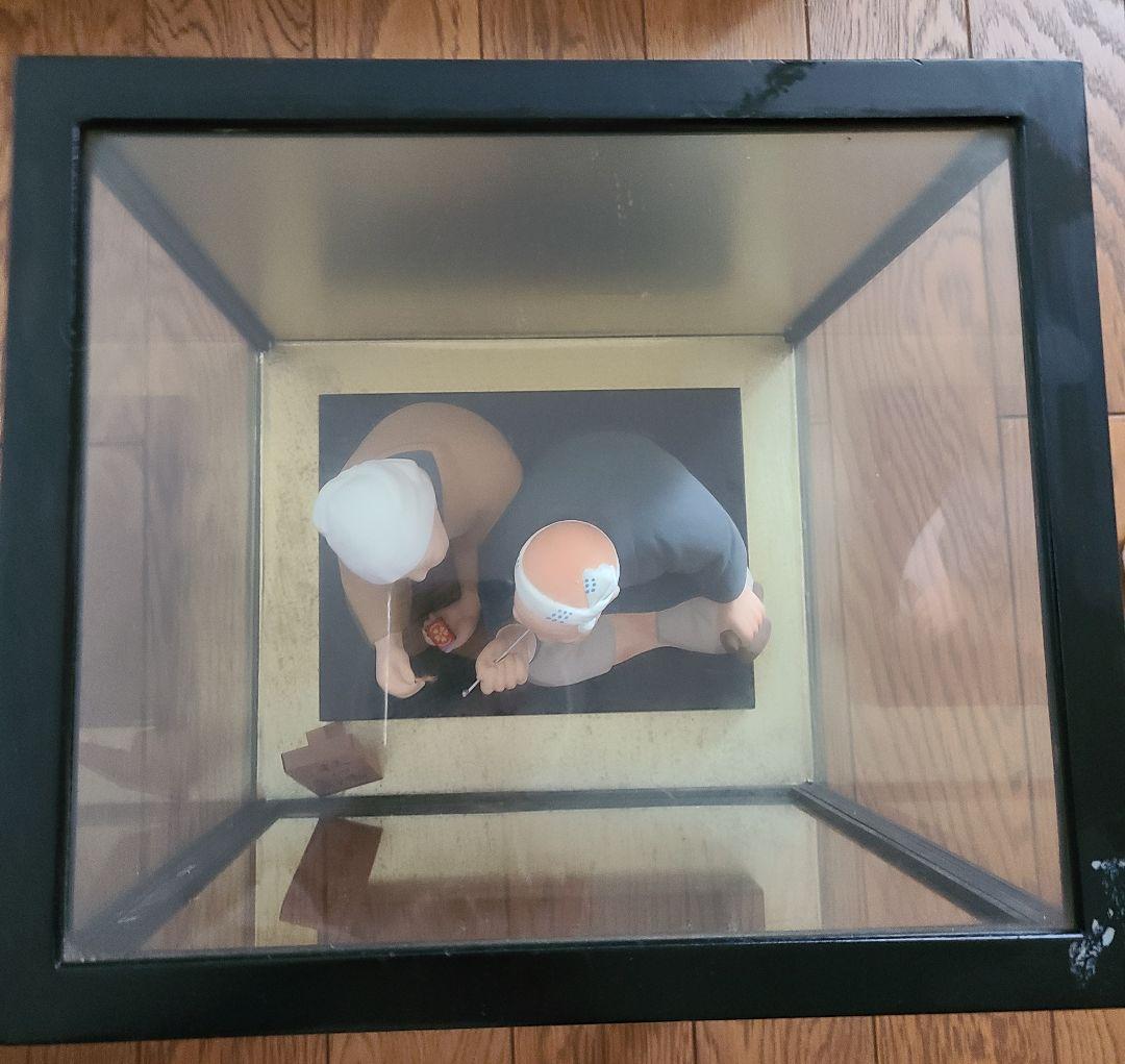 レア　吉徳大光　\"秋の陽\"　お爺様、お婆様の陶器製お人形　長寿の喜び　ケース付