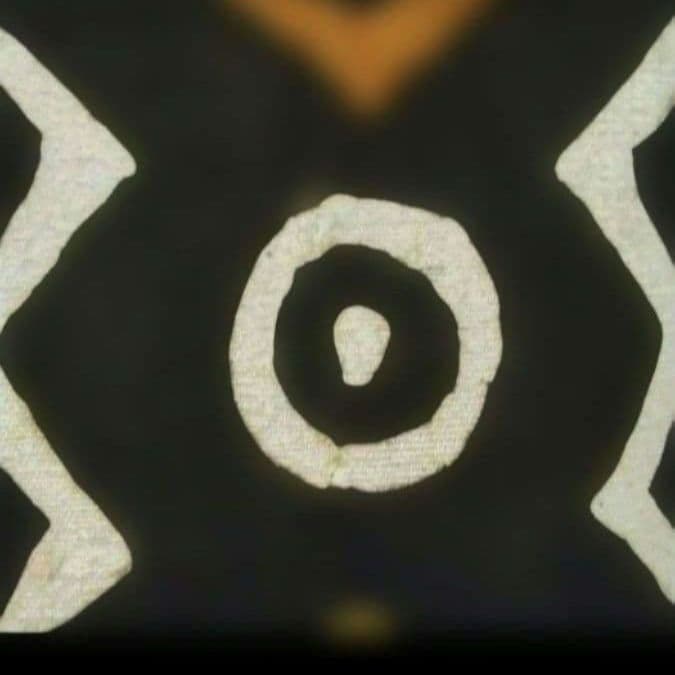 アフリカ　マリ共和国　ボゴラン　手織り　泥染め　臈纈染　クロス　タペストリー