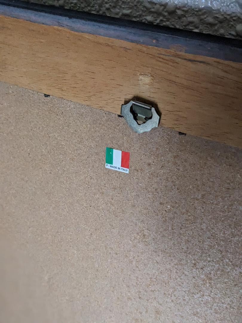 ヴィンテージ 90s イタリア製 ウォールミラー 壁掛け鏡 デコラティブ バブル