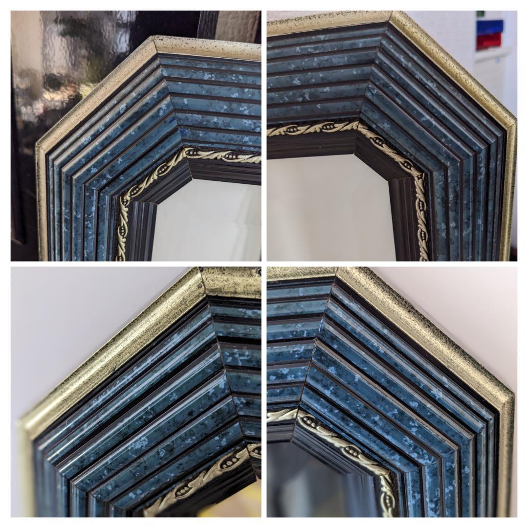 ヴィンテージ 90s イタリア製 ウォールミラー 壁掛け鏡 デコラティブ バブル