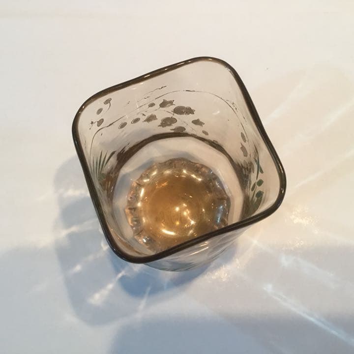 エミール・ガレ 花瓶 オリジナル 本物 エナメル 金彩 アール