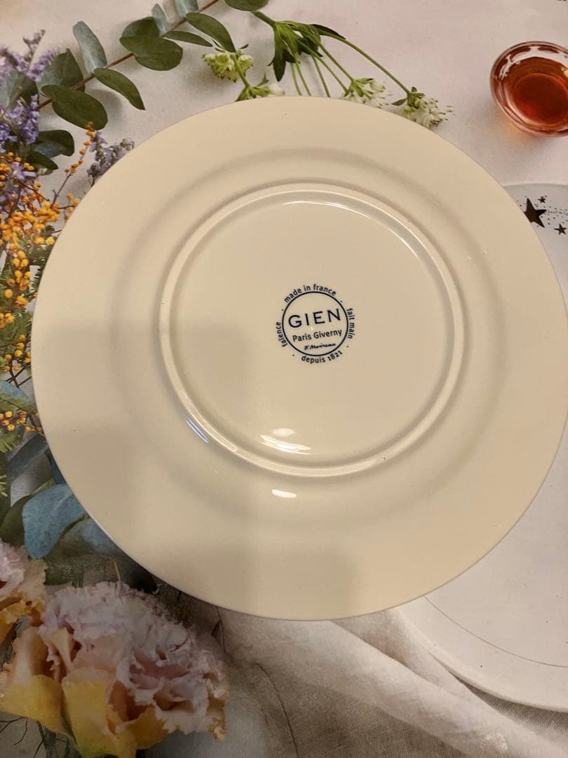 ジアン　モネ　ジヴェルニー　パリ　庭の風景絵皿 4枚セット　箱入り