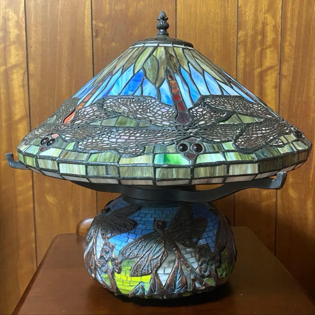 ティファニーステンドグラス レプリカランプ ドラゴンフライ トンボ