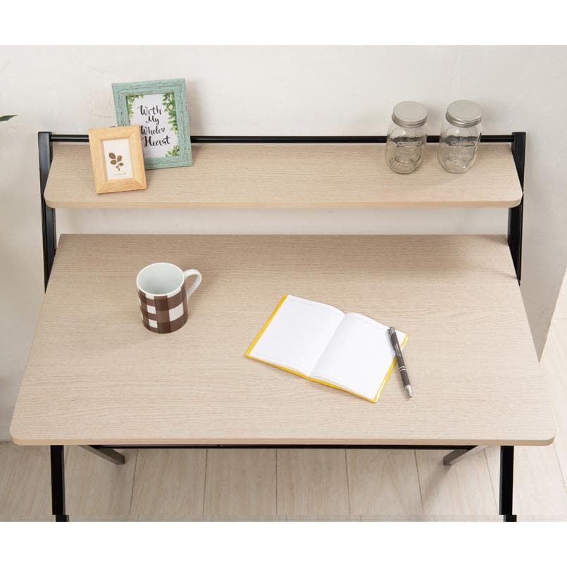 《新品・送料無料》幅80cm◎棚付折りたたみワークデスク テーブル 机