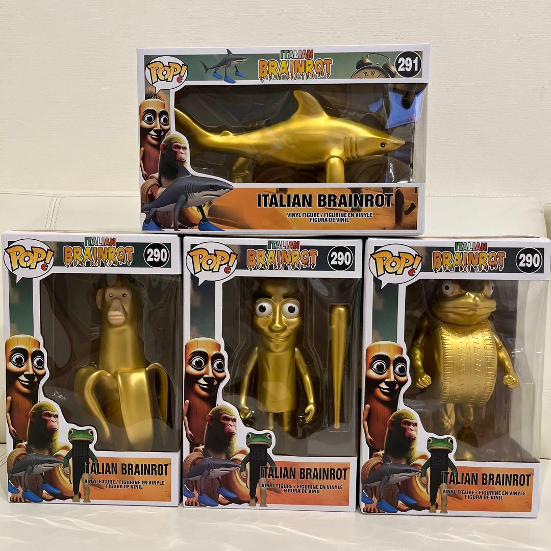 イタリアンブレインロット ゴールドフィギュア 4体セット - メルカリ