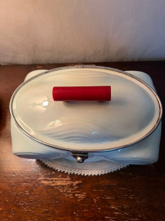 アンティーク　蓋物小物入れ